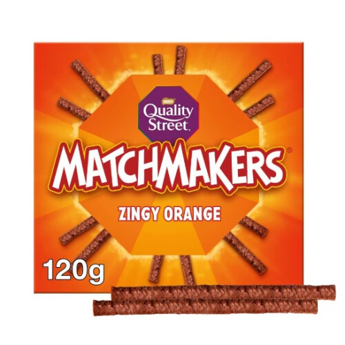 (Pack Of 4) Matchmakers Zingy Orange Chocolate Box 120g
