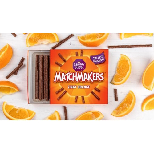 (Pack Of 4) Matchmakers Zingy Orange Chocolate Box 120g 2
