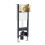 NES Home Nes Home Toilet WC Cistern Frame with Avant Brushed Brass Square Push Button 1