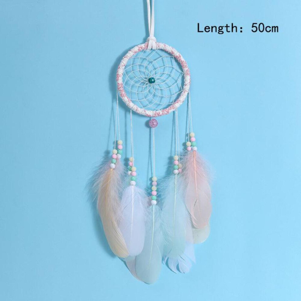 Handmade Girl Dream Catcher Wind Chimes Home Hanging Dreamcatcher Kids Nordic Style Bedroom Room Decoration