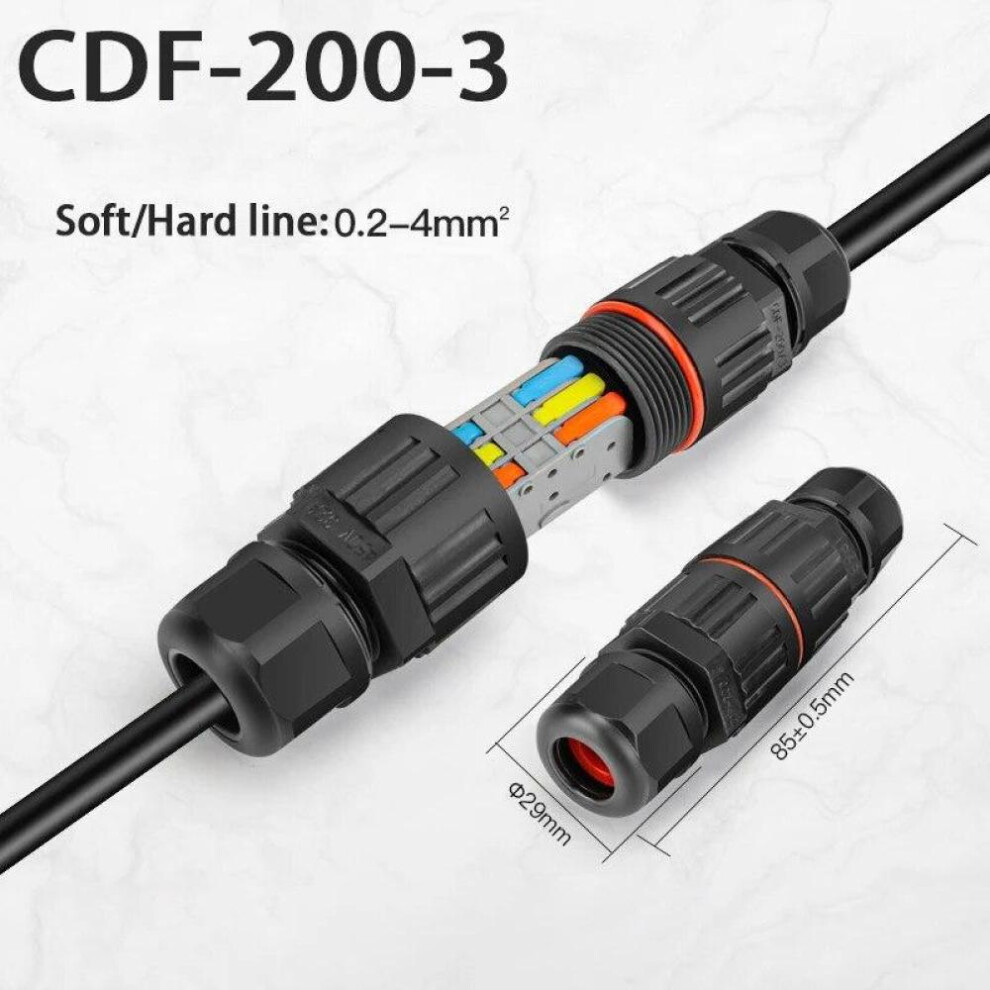 (type 4) Waterproof Joint Wire Quick Connection Waterproof Connector 2/3 Pin Solder Less LED Lamp Wiring Outdoor Rainproof Terminal