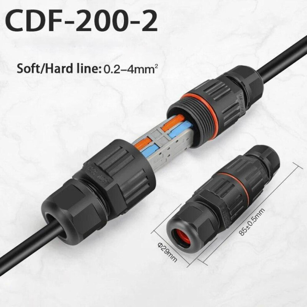 (type 3) Waterproof Joint Wire Quick Connection Waterproof Connector 2/3 Pin Solder Less LED Lamp Wiring Outdoor Rainproof Terminal