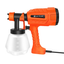 Paint Sprayer, DIY Electric Spray Gun with 3 Spray Nozzles, 1000ml Paint Cups, Hand Held Spray Gun, Fence Sprayer, Adjustable Paint Flow Controls