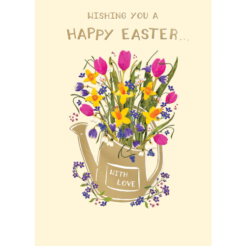 Wishing You A Happy Easter Sprinkle Spring Joy Contemporary Easter Greeting Card 1