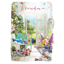 To A Special Grandma Green Thumb Paradise Traditional Mother's Day Greeting Card