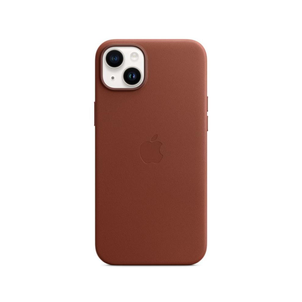 Apple Leather Case with MagSafe for iPhone 14 - Umber - MPP73ZM/A