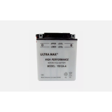Genuine UltraMax YB12A-A, 12V 12AH 135 CCA Motorbike Motorcycle Battery