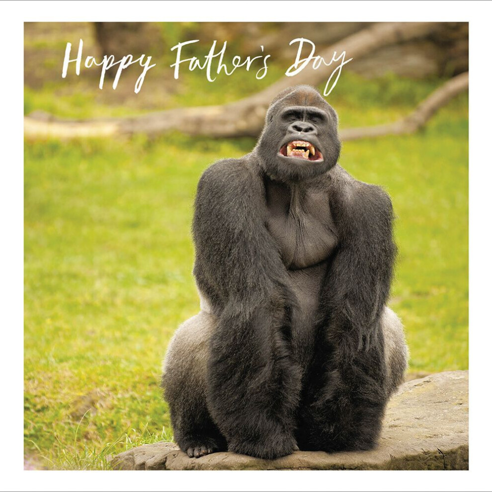 Woodmansterne Silverback Say Cheese Happy Father's Day Greeting Card Fathers Day Cards