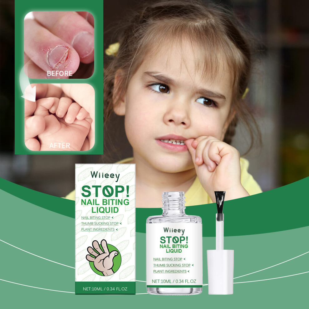 Wiieey Bitter Nail Care Solution For Kids To Prevent Nail Biting Gentle Formula