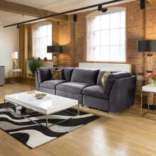 Mikey 3 Seater Modular Sofa - Dark Grey 1