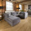 Mikey 4 Seater U-Shape Sofa - Mid Grey 5L 4