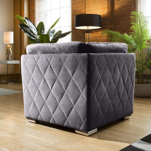 Mikey 8 Seater Corner Sofa - Dark Grey 17 2