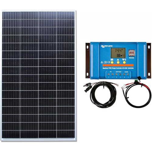 200w Solar Panel Kit Victron PWM Charging Controller Battery Cables