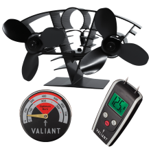 Valiant Twin Blade Stove Fan, Thermometer and Moisture Meter