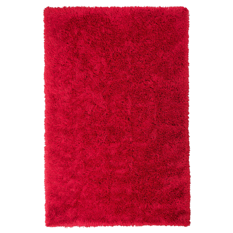 Shaggy Area Rug 140 x 200 cm Red CIDE