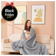(Super King Fleece Blanket) Silver Blankets Sofa Bed Sherpa Fleece Blanket UK