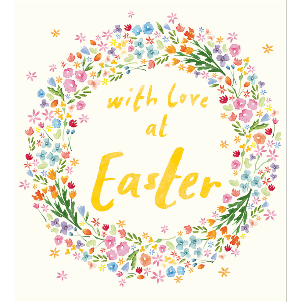 Woodmansterne Pack Of 5 With Love Spring Has Sprung Easter Artistic Pack Of Greeting Cards