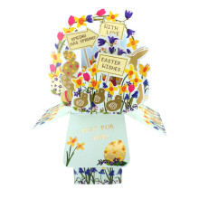 Clever Cube Just For You Golden Easter Joy Pop Up Greeting Card