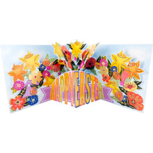 Spring Blessings Egg-Citing Blooms Pop Up Easter Greeting Card