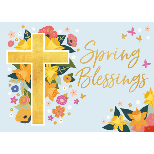 Spring Blessings Egg-Citing Blooms Pop Up Easter Greeting Card 2