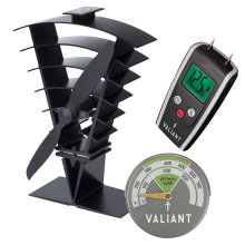 Valiant Vanquish Stove Fan, Thermometer and Moisture Meter
