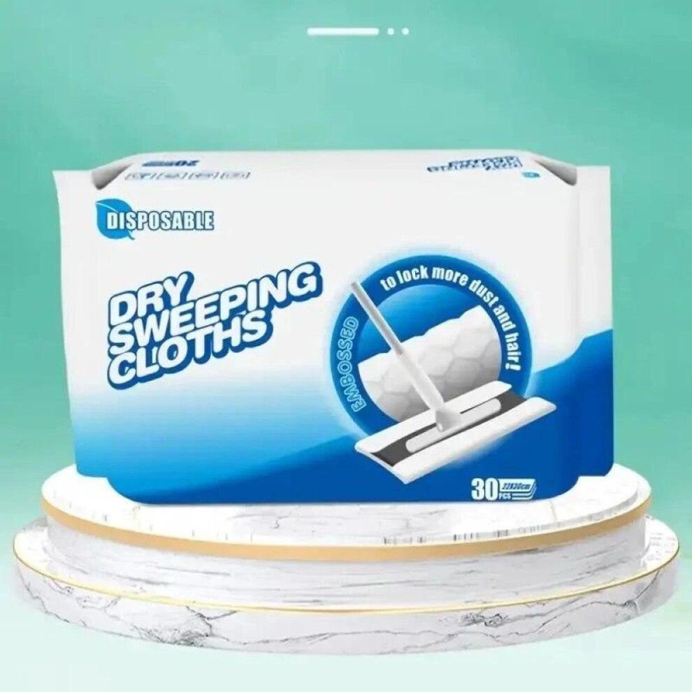30Pcs/Pack Dust Removal Paper Disposable Mopping Cloth For Floor Cleaning Mop Replacement Cloth Dry Sweeping
