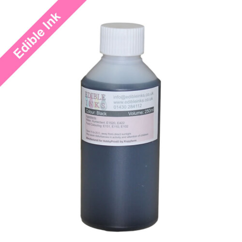 (Black, 250ml) Edible printer Ink  in Set and Size Options.