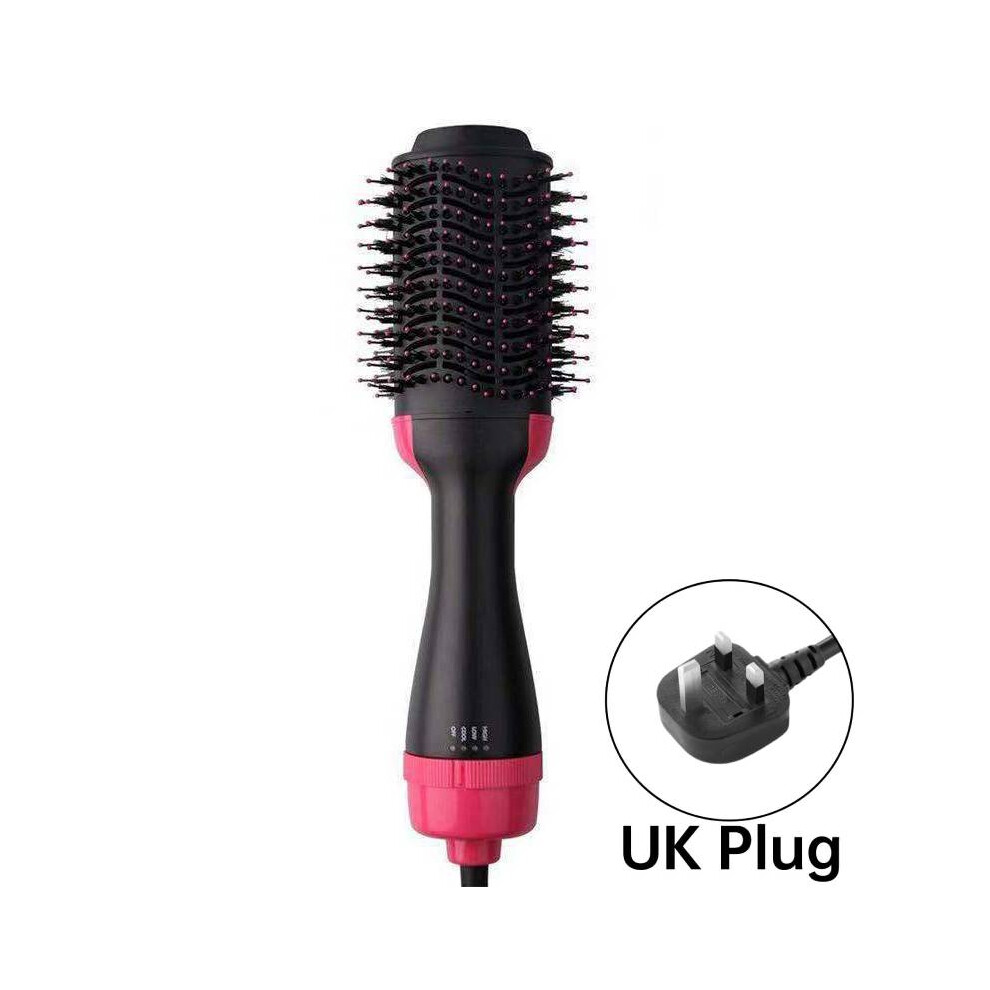 (UK) Electric Hair Dryer Hot Ait Brush Curler Roll Hair Hairdryer Comb Straightener