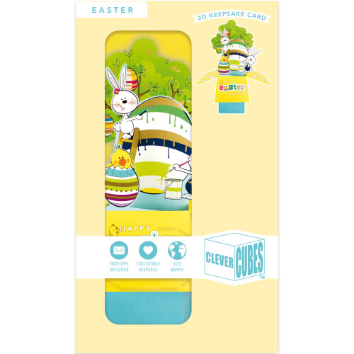 Clever Cube Easter Fun Eggstraordinary Pop Up Easter Greeting Card 2