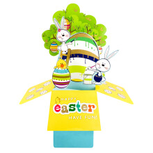 Clever Cube Easter Fun Eggstraordinary Pop Up Easter Greeting Card