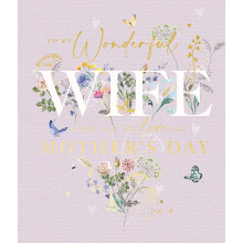 To My Wonderful Wife Mum's Wonderland Artistic Mother's Day Greeting Card