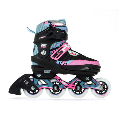 (Blue/Pink, UK:11J-1J EU:29-33 US:M12J-2) Pixel Adjustable Inline Skates 2