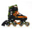 (Green/Orange, UK:1-4 EU:33-37 US:M2-5) Pixel Adjustable Inline Skates 3