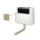 NES Home Nes Home Concealed Cistern Dual Flush Front Access Square Button Brushed Brass 1