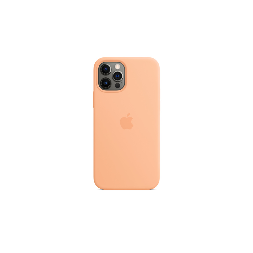 Apple Silicone Case with MagSafe for iPhone 12 Pro Max - Cantaloupe