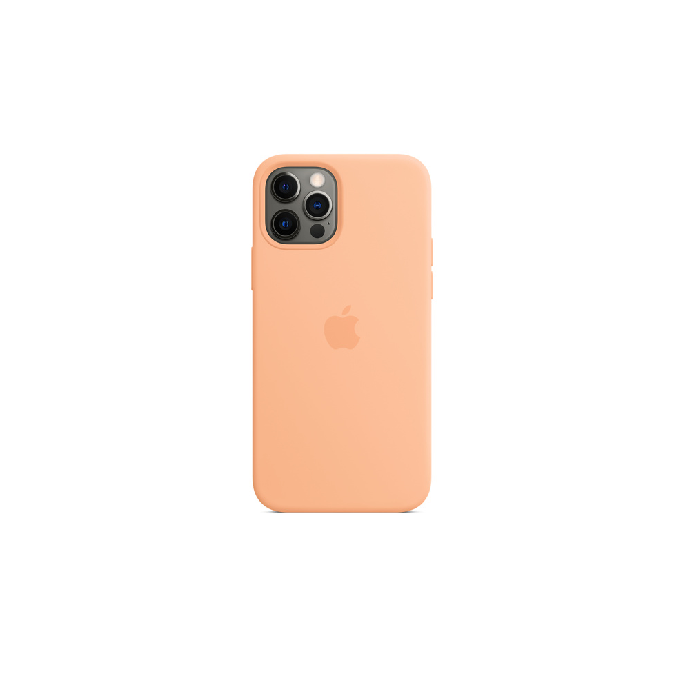 Apple Silicone Case With Magsafe For Iphone 12 Pro Max - Cantaloupe