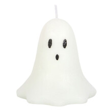 10CM UNSCENTED GHOST CANDLE