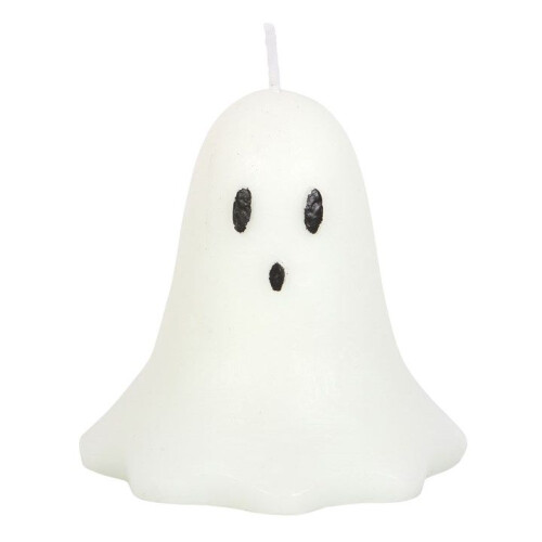 10CM UNSCENTED GHOST CANDLE