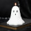 10CM UNSCENTED GHOST CANDLE 4