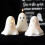 10CM UNSCENTED GHOST CANDLE 5