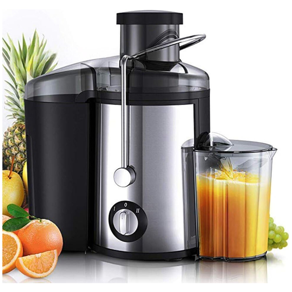 Juicer, 1000W juicer full fruit and vegetable juice extractor, centrifugal juicer, juicer, stainless steel portable smart juicer
