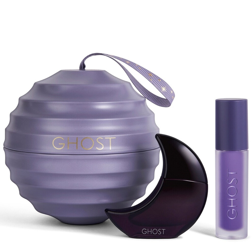 Ghost Deep Night Bauble Gift Set 10ml Eau De Toilette & 3ml Lip Oil