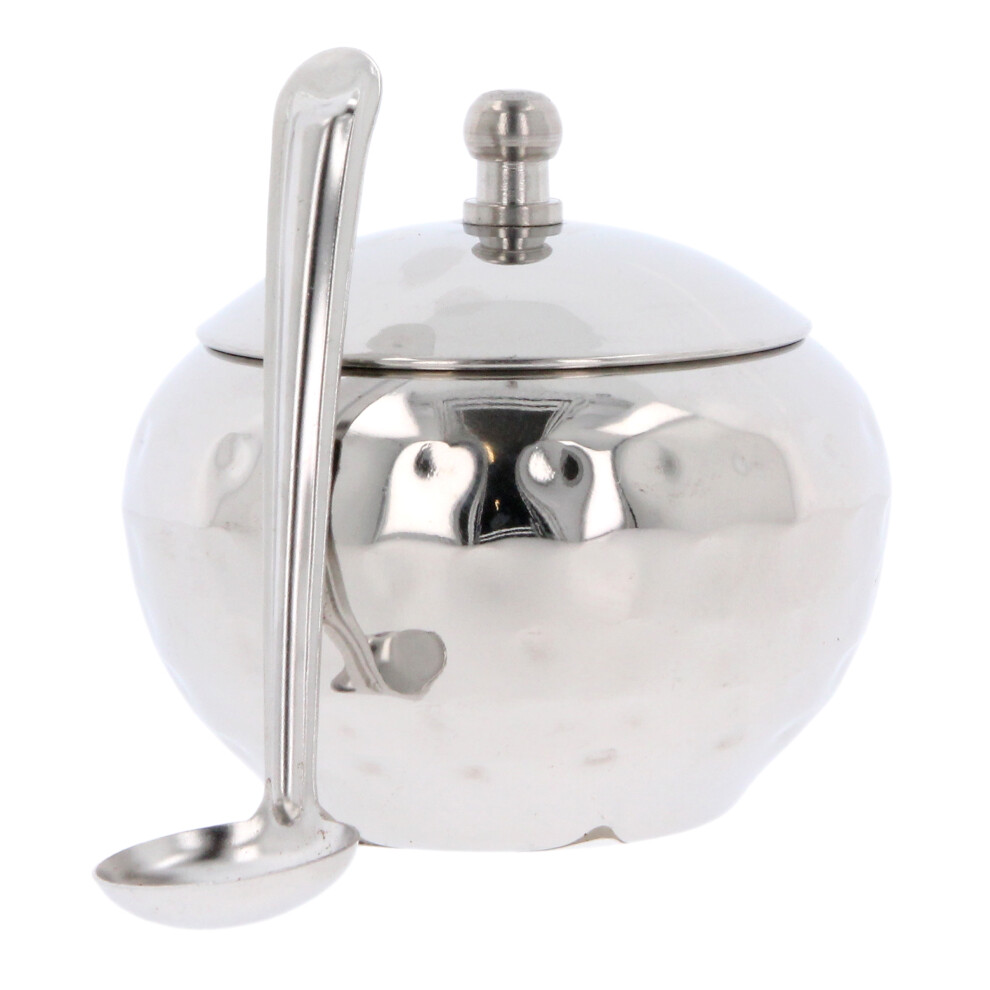 Ghee Pot Stainless Steel with Spoon Oil Grease Cooking Storage Contain