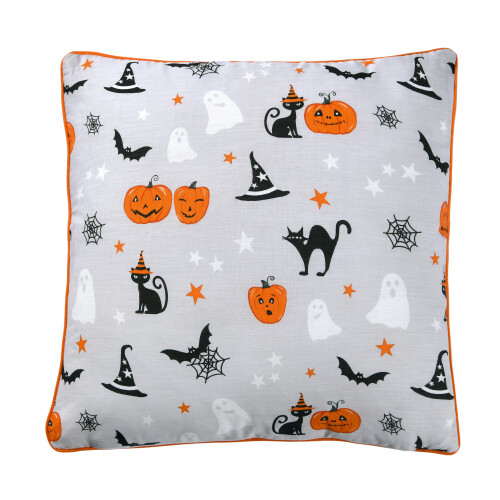 Halloween Pumpkins Decorative Filled Cushions- Multi- (45 x 45 cm) 2