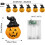 Pumpkin Halloween Lights Battery Powered, 16.5ft 20 LED 2