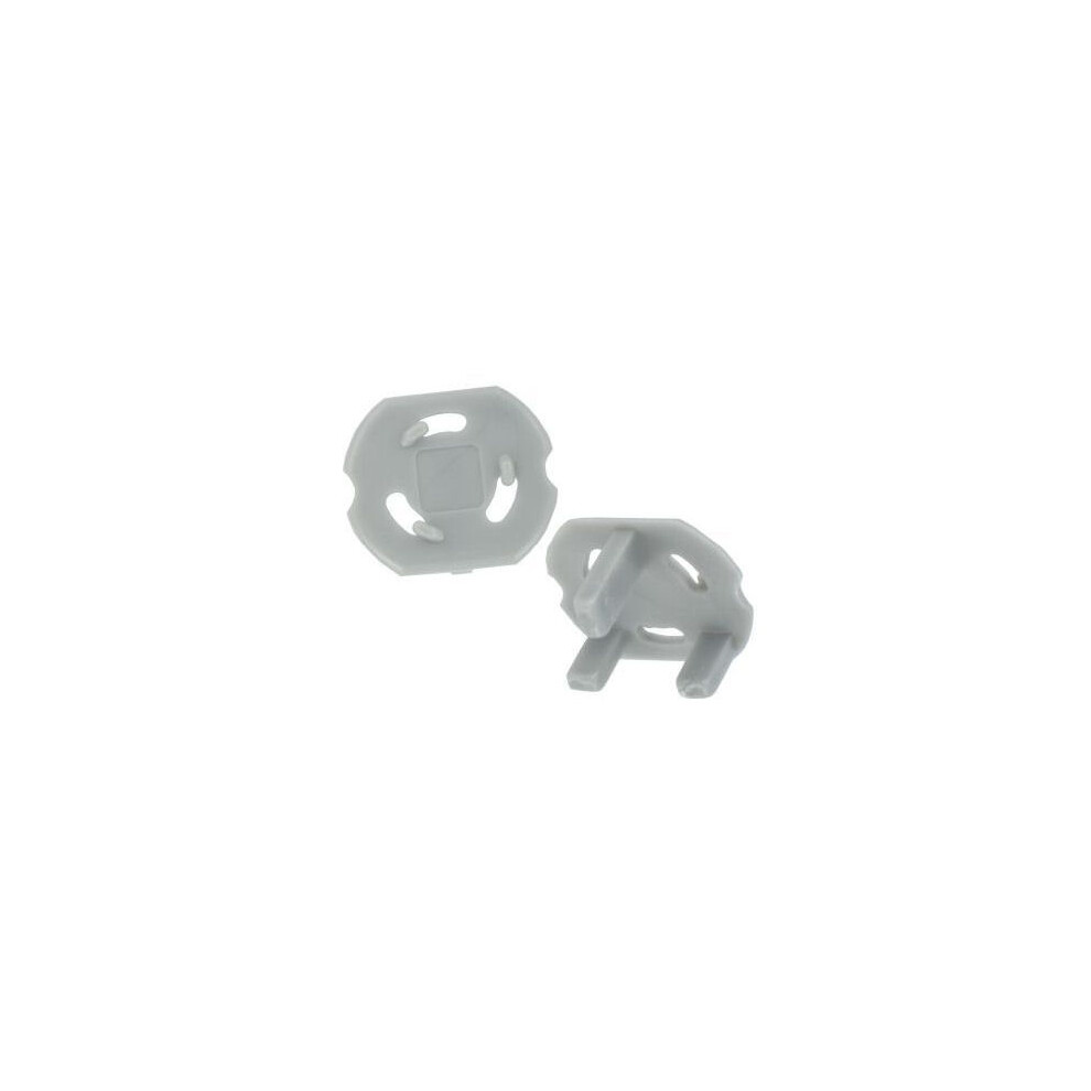 VALUE PACK GREY WALL SOCKET SAFETY BLANKING PLUG COVERS 2 PER PACK