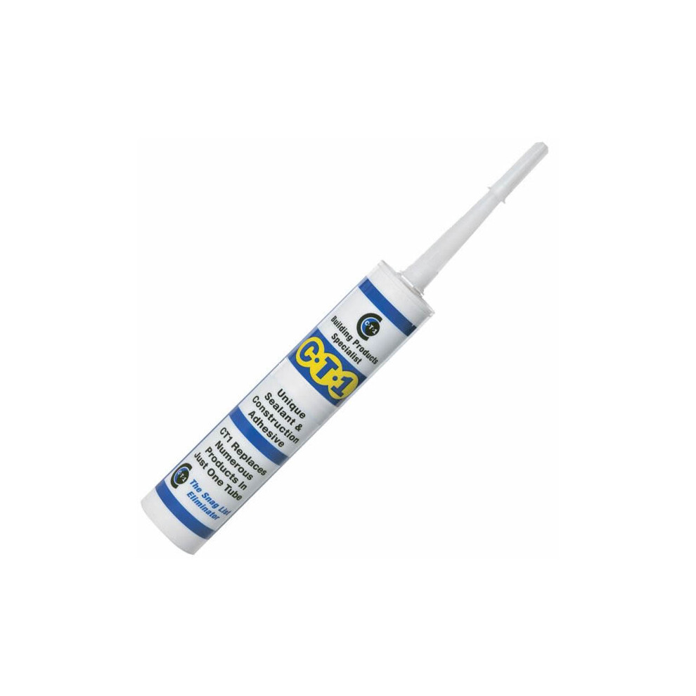 CT1 SILVER SEALANT & CONSTRUCTION ADHESIVE, 290ml CARTRIDGE