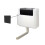 NES Home Nes Home Concealed Cistern Dual Flush Front Access Square Button Matte Black 1