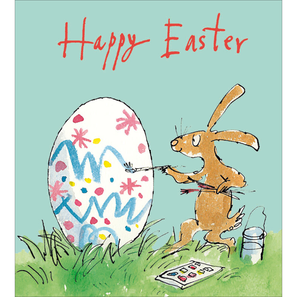 Pack Of 5 Quentin Blake Hoppy Easter Fun Artistic Pack Of Greeting Cards