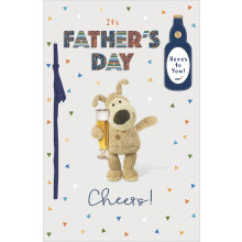 Boofle It's Father's Day Cheers! Cuddly Cheers! Cute Father's Day Greeting Card